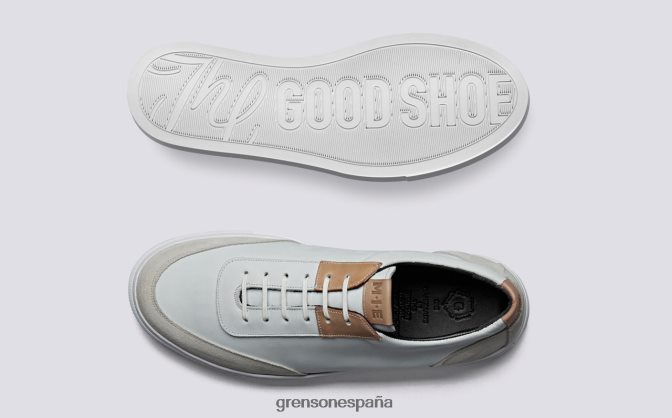 Grenson hombres m.i.e. zapatilla de deporte blanco PB0FB169 zapatillas