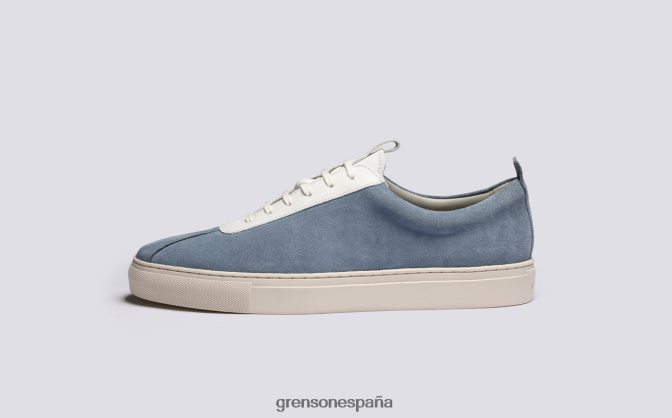 Grenson hombres zapatilla de deporte 1 azul claro PB0FB170 zapatillas