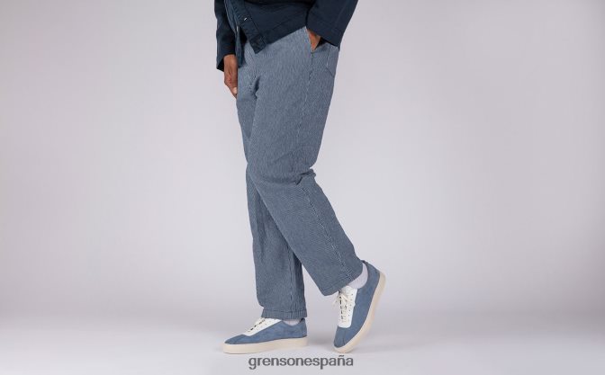 Grenson hombres zapatilla de deporte 1 azul claro PB0FB170 zapatillas