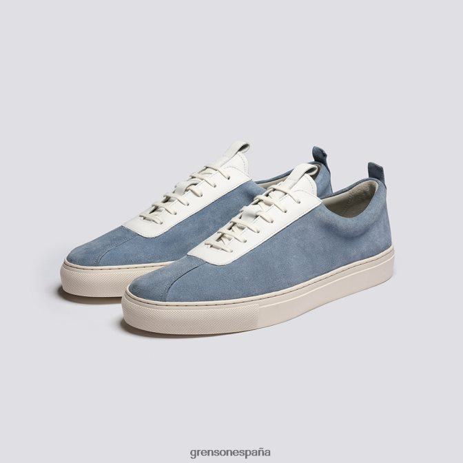 Grenson hombres zapatilla de deporte 1 azul claro PB0FB170 zapatillas