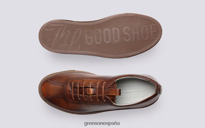 Grenson hombres zapatilla de deporte 1 bronceado antiguo PB0FB181 zapatillas