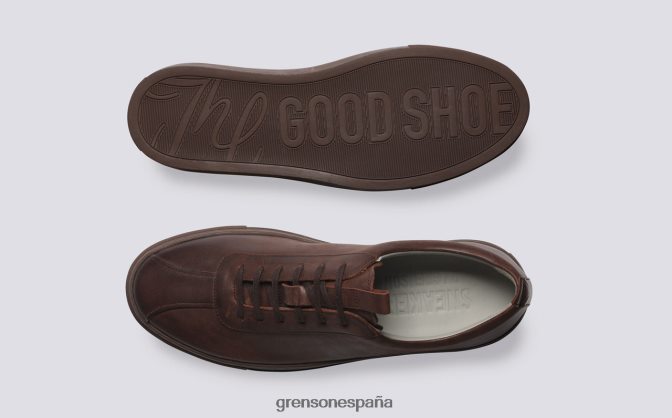Grenson hombres zapatilla de deporte 1 café PB0FB171 zapatillas