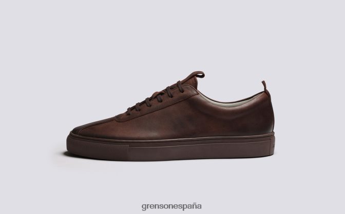 Grenson hombres zapatilla de deporte 1 café PB0FB171 zapatillas