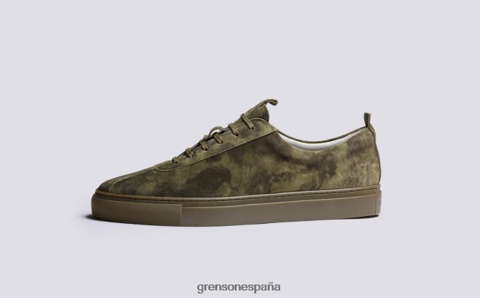 Grenson hombres zapatilla de deporte 1 verde PB0FB173 zapatillas