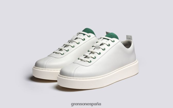 Grenson hombres zapatilla de deporte 30 blanco verde PB0FB182 zapatillas