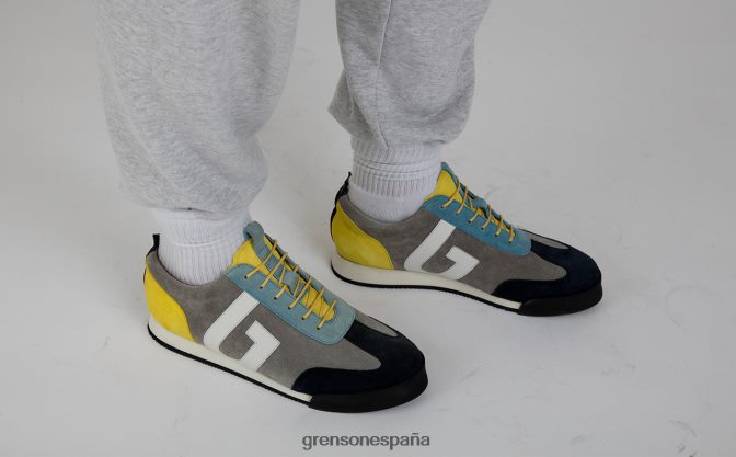 Grenson hombres zapatilla de deporte 51 gris multi PB0FB192 zapatillas