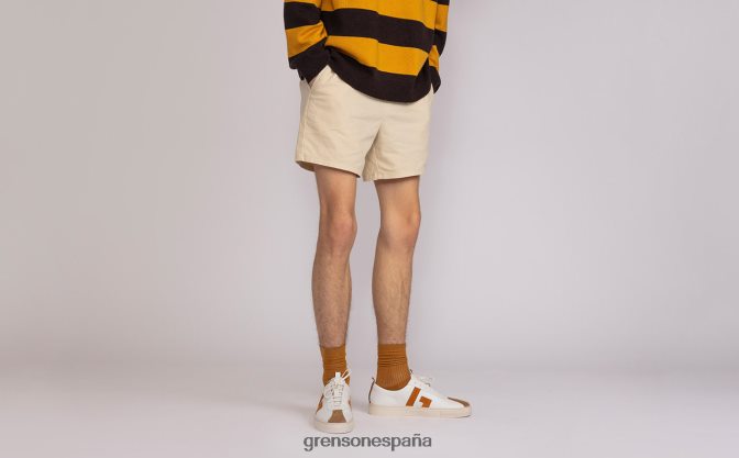 Grenson hombres zapatilla de deporte 67 blanco amarillo PB0FB196 zapatillas