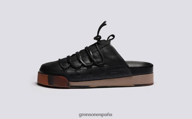 Grenson hombres zapatilla de deporte 75 negro bruñido PB0FB203 zapatillas