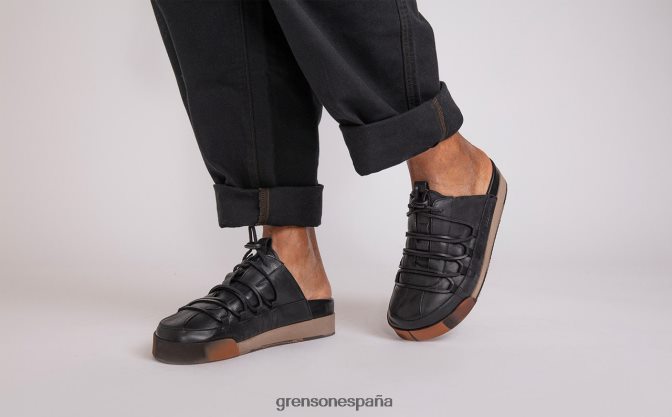 Grenson hombres zapatilla de deporte 75 negro bruñido PB0FB203 zapatillas