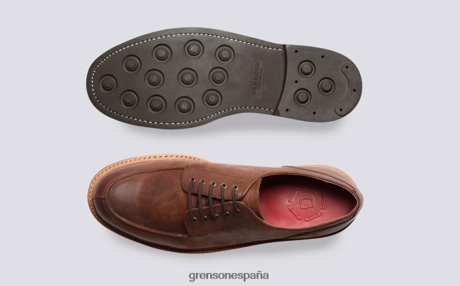 Grenson hombres Mac café PB0FB164 zapatos derby