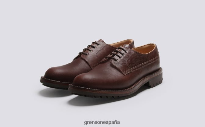 Grenson hombres Víctor marrón PB0FB156 zapatos derby