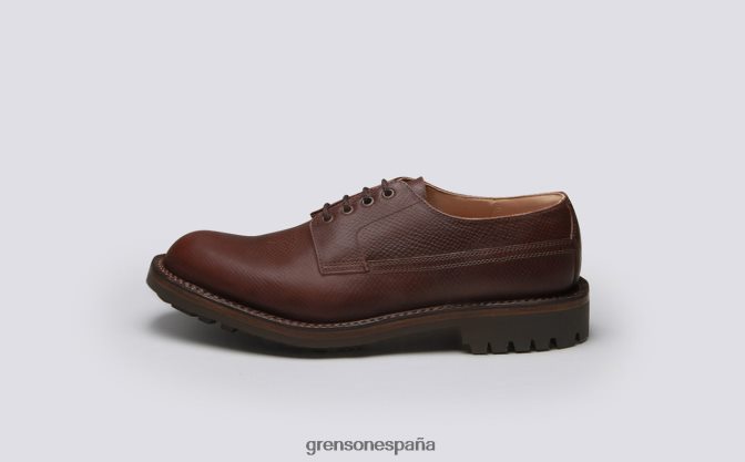 Grenson hombres Víctor marrón PB0FB156 zapatos derby