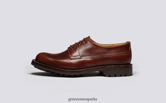 Grenson hombres Víctor marron oscuro PB0FB155 zapatos derby