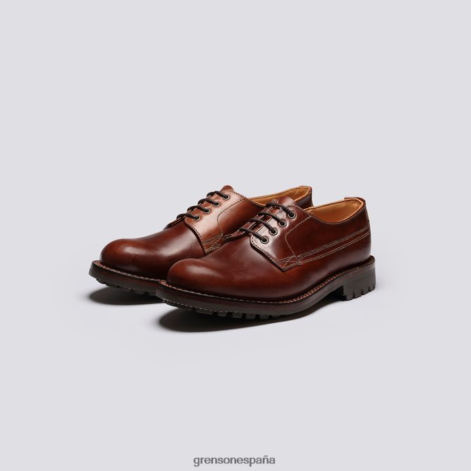 Grenson hombres Víctor marron oscuro PB0FB155 zapatos derby