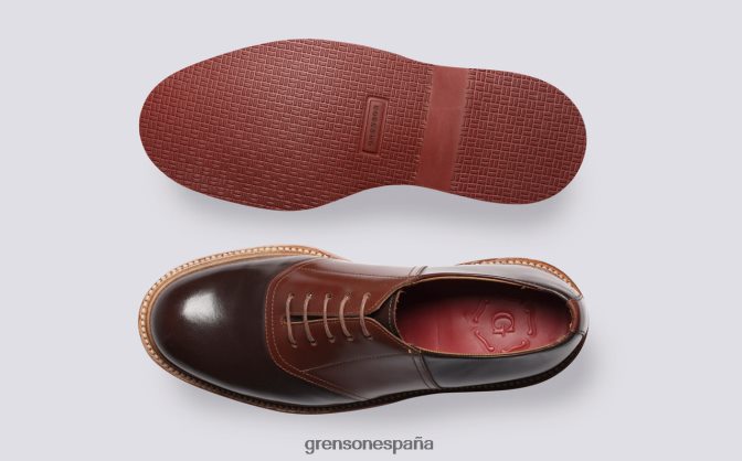 Grenson hombres bellamy bronceado/marrón PB0FB147 zapatos derby