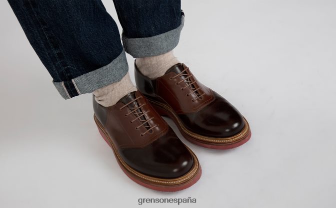 Grenson hombres bellamy bronceado/marrón PB0FB147 zapatos derby