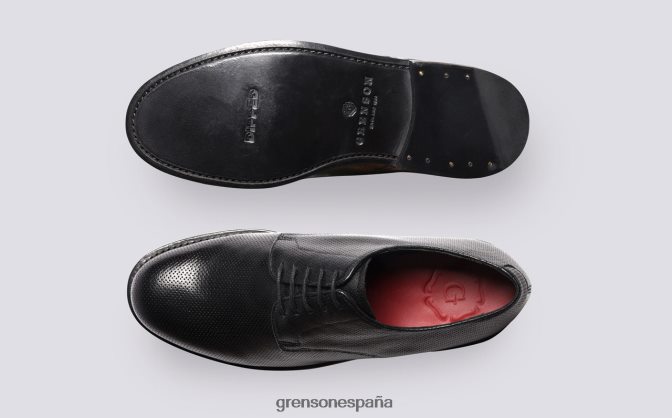 Grenson hombres brusco negro PB0FB146 zapatos derby