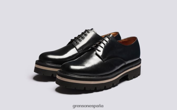 Grenson hombres brusco negro PB0FB160 zapatos derby