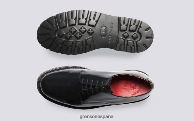 Grenson hombres brusco negro PB0FB160 zapatos derby