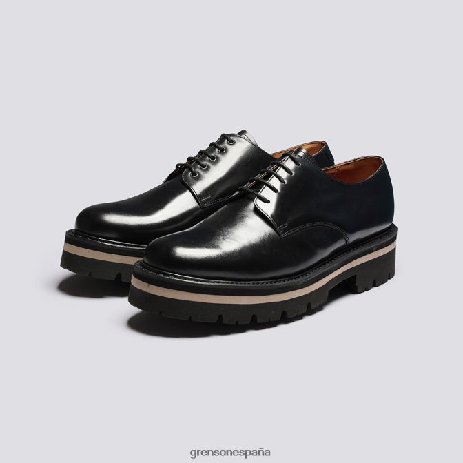 Grenson hombres brusco negro PB0FB160 zapatos derby