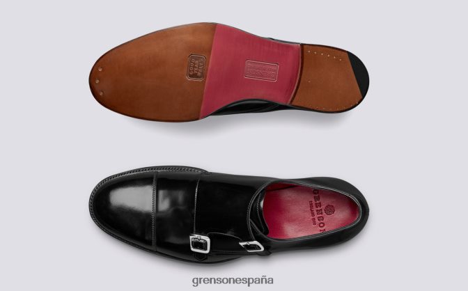 Grenson hombres hanbury negro/jade PB0FB106 zapatos formales