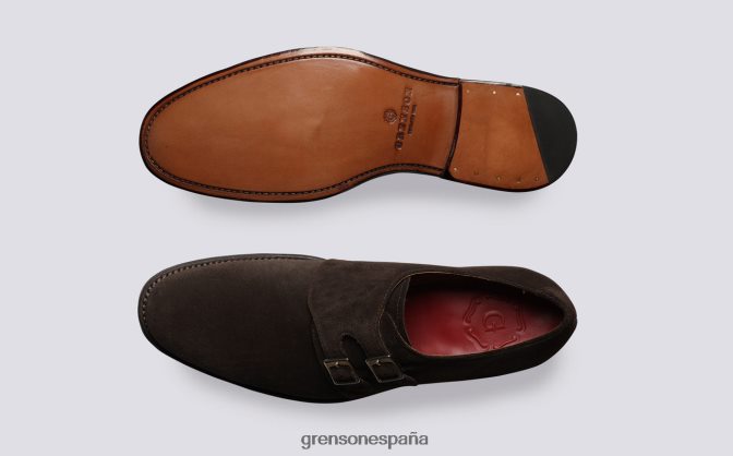 Grenson hombres ático marron oscuro PB0FB101 zapatos formales