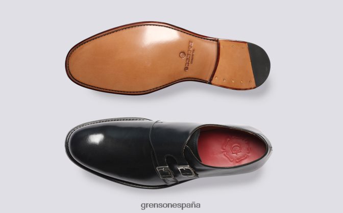 Grenson hombres ático negro PB0FB105 zapatos formales