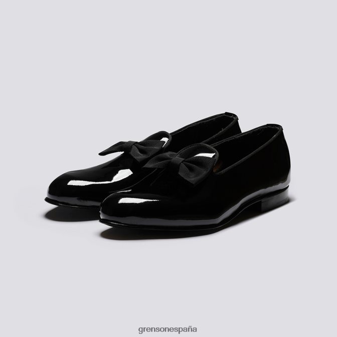 Grenson hombres zapatilla de vestir negro PB0FB64 zapatos formales