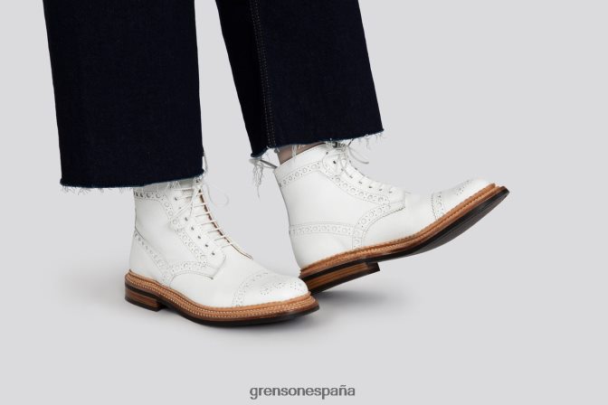 Grenson mujer frances blanco PB0FB305 botas
