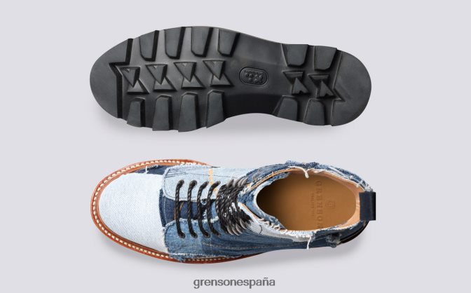 Grenson mujer la bota kelly azul PB0FB270 botas