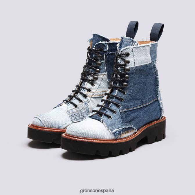 Grenson mujer la bota kelly azul PB0FB270 botas