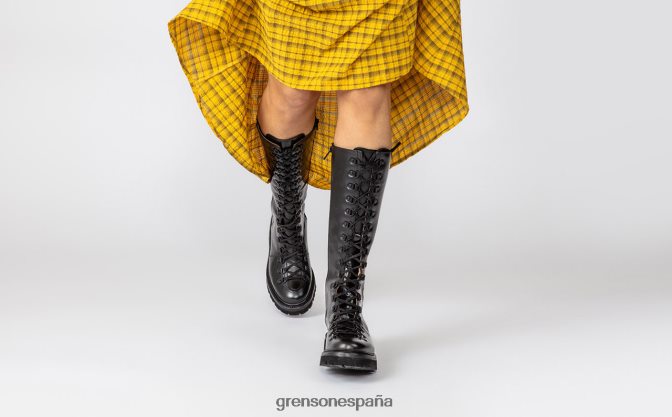 Grenson mujer nanette hasta la rodilla negro PB0FB304 botas