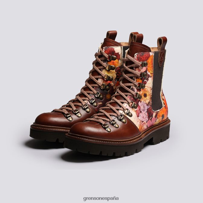 Grenson mujer nanette x gatito grayson flores marrones PB0FB286 botas