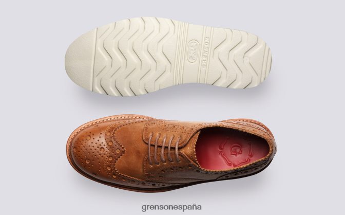 Grenson mujer Ava natural PB0FB329 zapatos brogue