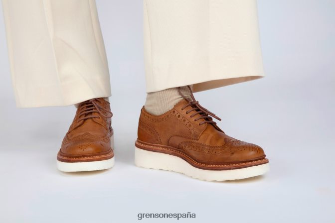 Grenson mujer Ava natural PB0FB329 zapatos brogue