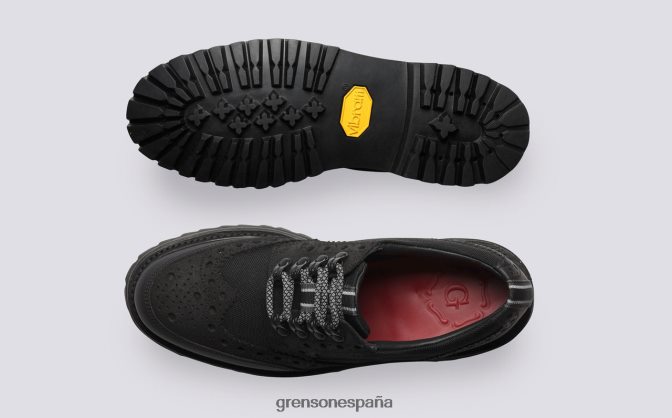 Grenson mujer ava tecnología negro PB0FB332 zapatos brogue
