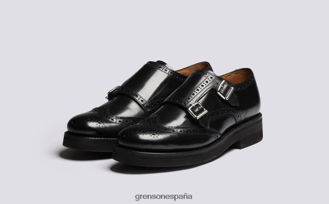 Grenson mujer margot negro PB0FB333 zapatos brogue