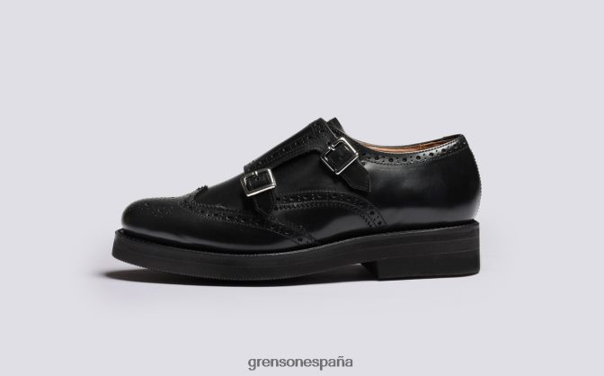 Grenson mujer margot negro PB0FB333 zapatos brogue