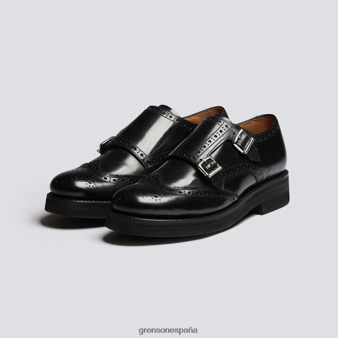 Grenson mujer margot negro PB0FB333 zapatos brogue