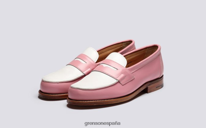 Grenson mujer epsom rosa/blanco PB0FB235 mocasines