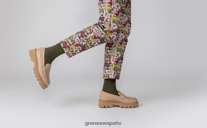 Grenson mujer filomena piedra PB0FB258 mocasines