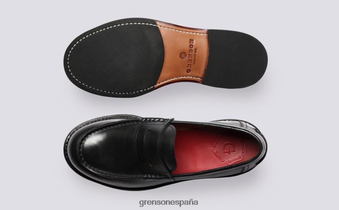 Grenson mujer julia negro PB0FB246 mocasines