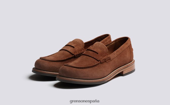 Grenson mujer julia rosa vieja PB0FB245 mocasines