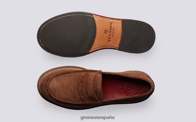 Grenson mujer julia rosa vieja PB0FB245 mocasines