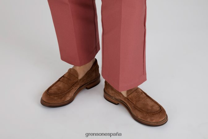 Grenson mujer julia rosa vieja PB0FB245 mocasines