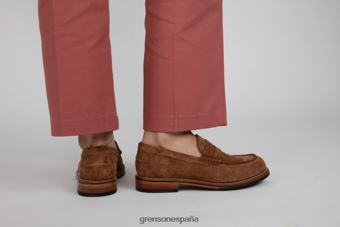 Grenson mujer julia rosa vieja PB0FB245 mocasines