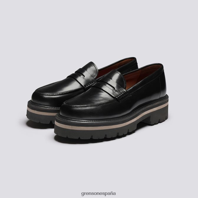 Grenson mujer lindsey negro PB0FB255 mocasines