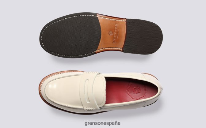 Grenson mujer lynn crema PB0FB256 mocasines