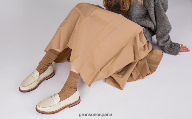 Grenson mujer lynn crema PB0FB256 mocasines