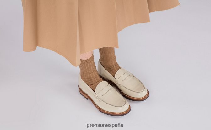 Grenson mujer lynn crema PB0FB256 mocasines
